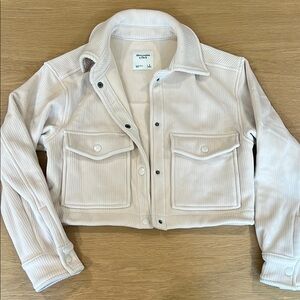 Abercrombie & Fitch Cream Utility Jacket